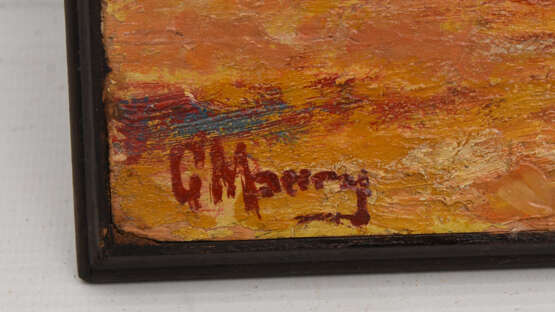GEORGES SAUVEUR MAURY: "ORIENTALISCHE REITER", Öl auf Holz, signiert - photo 3