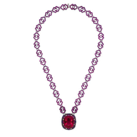 WALLACE CHAN MULTI-GEM PENDENT NECKLACE - фото 1