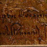 UNBEKANNTER KÜNSTLER:"MÜHLE IN DEN DÜNEN", Öl auf Leinwand, gerahmt und signiert, Ende 19. Jahrhundert - Foto 3