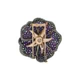 JAR COLOURED SAPPHIRES, RUBIES AND DIAMOND FLOWER BROOCHES - Foto 6