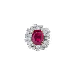CHAUMET RUBY AND DIAMOND RING