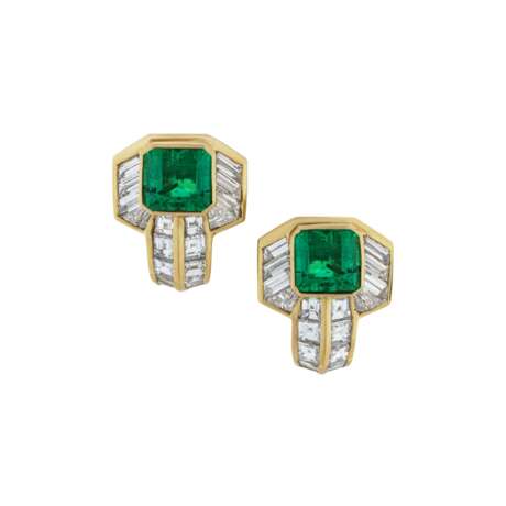 BULGARI EMERALD, ROCK CRYSTAL AND DIAMOND NECKLACE AND EARRING SET - Foto 6