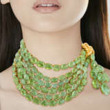 VERDURA GREEN TOURMALINE ‘SCARF’ NECKLACE AND GREEN TOURMALINE AND DIAMOND ‘ROPE KNOT’ EARRINGS - Foto 3