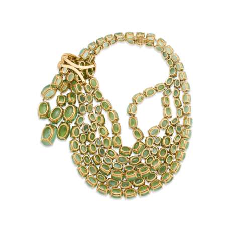 VERDURA GREEN TOURMALINE ‘SCARF’ NECKLACE AND GREEN TOURMALINE AND DIAMOND ‘ROPE KNOT’ EARRINGS - Foto 5