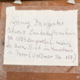 ANNY BANGERTER, Öl auf Holz, gerahmt, signiert und datiert - фото 4
