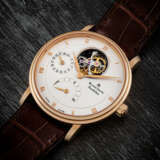 BLANCPAIN. AN 18K PINK GOLD AUTOMATIC TOURBILLON WRISTWATCH WITH POWER RESERVE AND DATE - photo 1