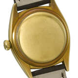 ROLEX. A VERY RARE 18K GOLD AUTOMATIC TRIPLE CALENDAR WRISTWATCH WITH MOON PHASES AND STAR DIAL - Foto 5