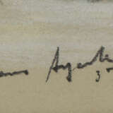 UNBEKANNTER KÜNSTLER, "HAMBURG", Pastellkreide auf Papier, hinter Glas gerahmt, signiert und datiert - фото 2