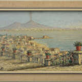 CONSTANTINO PROIETTO, "Golfo di Napoli, Villa Di Nuovo", Öl auf Leinwand, gerahmt, signiert - Foto 1