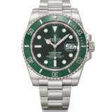 ROLEX. A STAINLESS STEEL AUTOMATIC WRISTWATCH WITH SWEEP CENTRE SECONDS, DATE, BRACELET, GUARANTEE AND BOX - фото 1