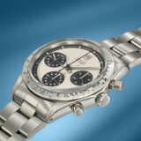 ROLEX. A RARE AND ATTRACTIVE STAINLESS STEEL CHRONOGRAPH WRISTWATCH WITH PAUL NEWMAN DIAL AND BRACELET - photo 3