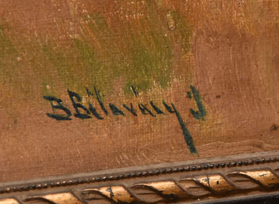 BÉLA BELAVARY:"SCHNITTERINNEN", Öl auf Leinwand, gerahmt und signiert, Ungarn um 1920 - Foto 3