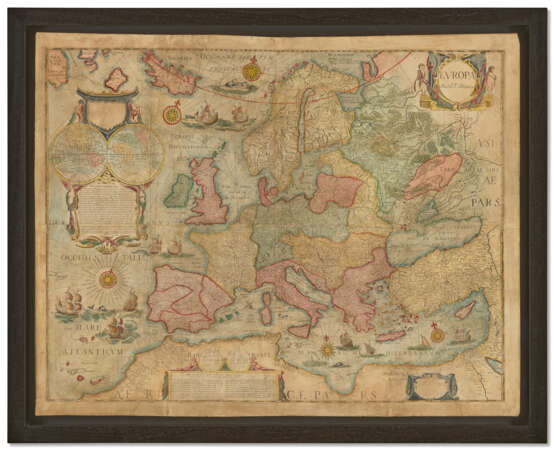 Unrecorded wall maps of the four continents - Foto 3