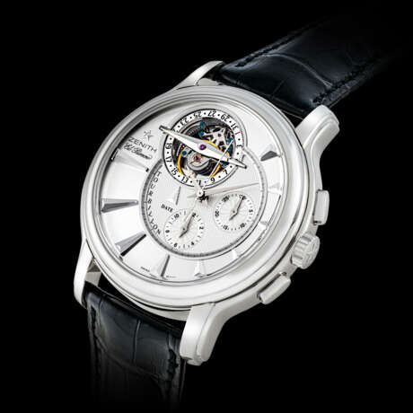 ZENITH, LIMITED EDITION OF 25 PIECES, PLATINUM MILLESIME 2005 EL PRIMERO TOURBILLON - фото 1