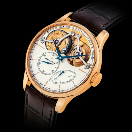 ZENITH, LIMITED EDITION OF 150 PIECES, ACADEMY GEORGES FAVRE-JACOT 150TH ANNIVERSARY, HIGH FREQUENCY CONSTANT FORCE CHRONOMETER WITH FUSEE CHAIN TRANSMISSION - photo 1