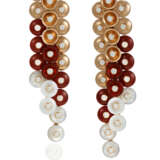 VAN CLEEF & ARPELS CARNELIAN, MOTHER-OF-PEARL AND DIAMOND 'BOUTON D'OR' EARRINGS - photo 1