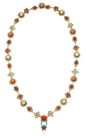MULTI-GEM AND GOLD NECKLACE - фото 3