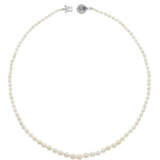 NO RESERVE | ART DECO NATURAL PEARL AND DIAMOND NECKLACE - фото 4