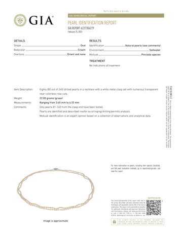 NO RESERVE | NATURAL PEARL AND DIAMOND NECKLACE - фото 5