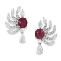 NO RESERVE | RUBY AND DIAMOND EARRINGS