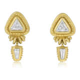 DENISE ROBERGE DIAMOND AND GOLD EARRINGS - photo 1