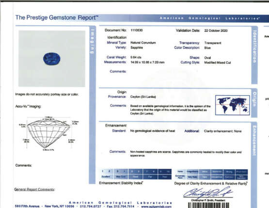 NO RESERVE | SAPPHIRE AND DIAMOND RING - Foto 5