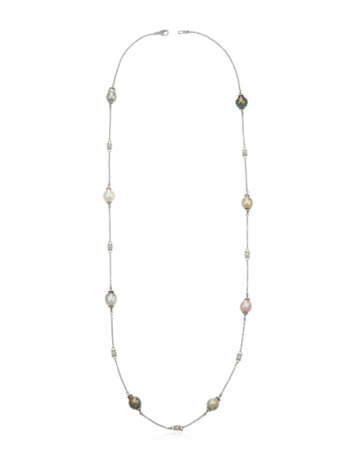 NO RESERVE | JUDITH RIPKA CULTURED PEARL AND DIAMOND LONGCHAIN NECKLACE - photo 4
