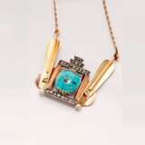“Pendant with turquoise pearls and diamonds” - photo 1