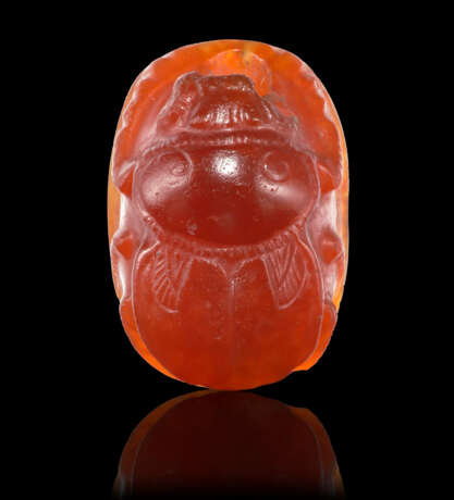 A GREEK CARNELIAN SCARAB WITH A MONSTER - photo 2