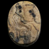A GREEK CREAM ONYX SCARABOID WITH A SEATED WOMAN - photo 1