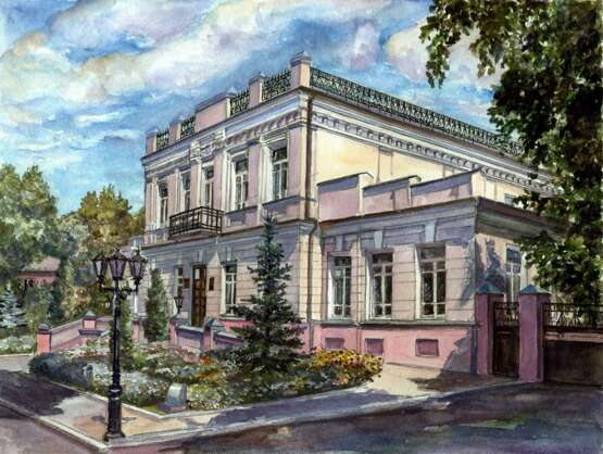 Памятники архитектуры Украины 1 Акварель на бумаге Watercolour graphics 20th Century Realism Cityscape Ukraine 2012 - photo 1
