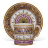 A SEVRES PORCELAIN GOLD AND LAVENDER GROUND CUP AND SAUCER (GOBELET 'LITRON' ET SOUCOUPE, 2EME GRANDEUR) - фото 2