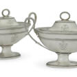 A PAIR OF GEORGE III SILVER TWO-HANDLED SAUCE TUREENS AND COVERS - Аукционные цены