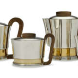 A FRENCH PARCEL-GILT SILVER ART DECO FOUR-PIECE TEA AND COFFEE SERVICE - photo 1