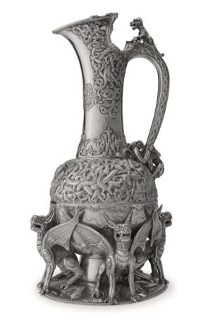 A NORWEGIAN SILVER LARGE SCULPTURAL PITCHER - фото 1