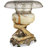 A FRENCH 'JAPONISME' GILT, SILVER-PLATED, PATINATED-BRONZE AND ONYX JARDINIERE - photo 1