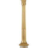 AN EARLY VICTORIAN ORMOLU AND SULPHIDE GLASS COMMEMORATIVE COLUMN - photo 4