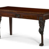 A REGENCY BRASS-INLAID MAHOGANY SERVING TABLE - photo 1