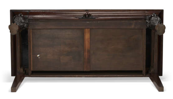A REGENCY BRASS-INLAID MAHOGANY SERVING TABLE - Foto 6