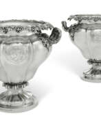 John Samuel Hunt. A PAIR OF VICTORIAN SILVER WINE COOLERS