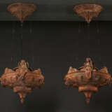 A PAIR OF FRENCH TERRACOTTA MODELS FOR SANCTUARY LAMPS - photo 1