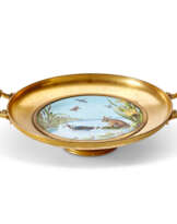 A FRENCH ORMOLU AND CLOISONNE ENAMEL CENTERPIECE