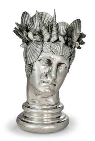 AN ITALIAN SILVER-PLATED FIGURAL WINE COOLER - Foto 1