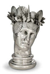 AN ITALIAN SILVER-PLATED FIGURAL WINE COOLER
