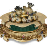 AN ITALIAN PARCEL-GILT, SILVER, AND HARDSTONE CENTERPIECE - фото 1
