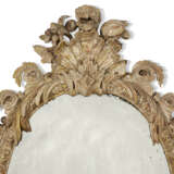 A QUEEN ANNE GREY-PAINTED MIRROR - photo 2