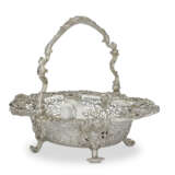 A GEORGE V SILVER CAKE BASKET - photo 2