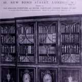 A GEORGE III EBONY AND BOXWOOD STRUNG HAREWOOD, SYCAMORE AND TULIPWOOD MARQUETRY BREAKFRONT BOOKCASE - фото 8