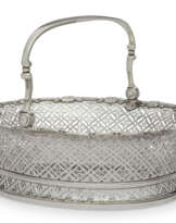 A GEORGE II SILVER CAKE BASKET