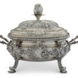 A GEORGE II SILVER TWO-HANDLED SOUP TUREEN AND COVER - Auction prices